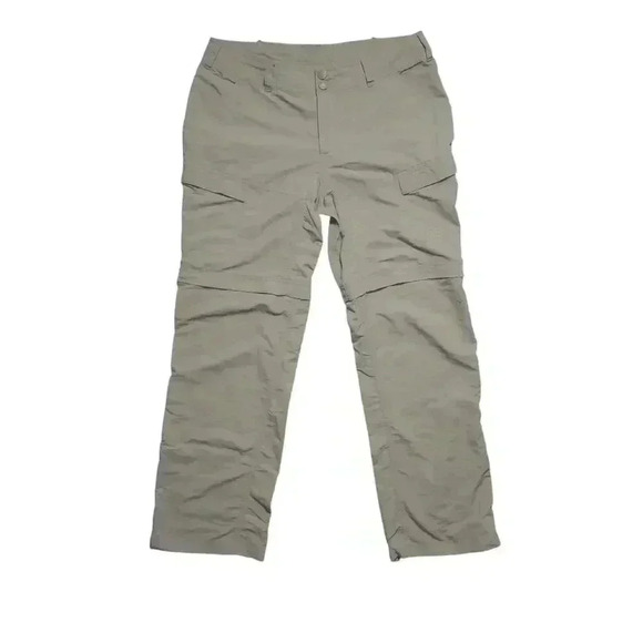 The North Face Women’s Convertible Hiking Pants Shorts Beige Khaki Size 10 - Picture 1 of 7